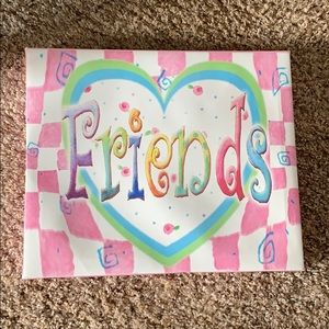 “Friends” wall picture.
